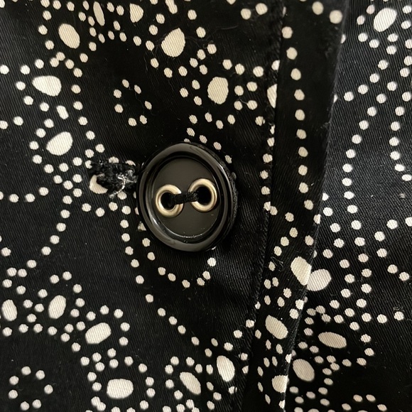 Style & Co. Black White floral print jacket (sz 10) - Picture 6 of 13